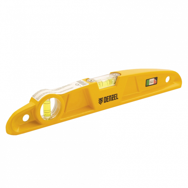 Литой уровень DENZEL 34920, 300 мм, 2 глазка, магнитный