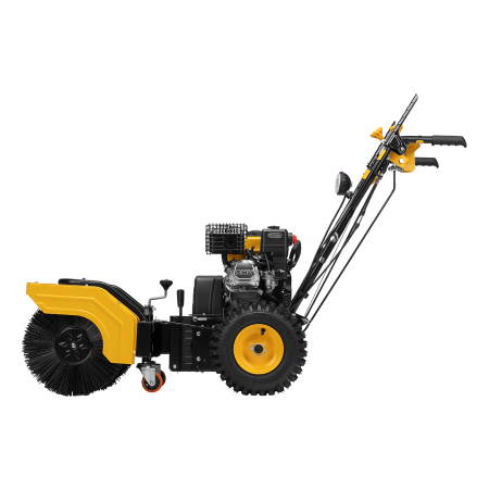 Снегоуборщик гибридный с функц. подметания DENZEL SWB-600, 212 сс, руч. старт, 2 насадки