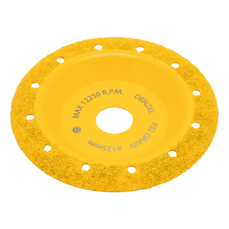 Чашка твердосплавная зачистная DENZEL, 125 мм, Наклонная, мелкое зерно #32