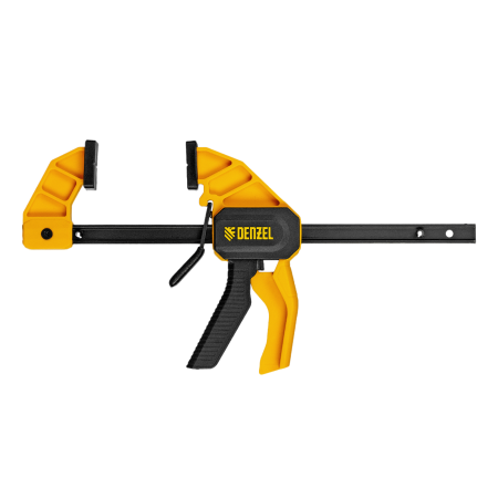 Струбцина DENZEL F-образная, быстрозажимная, 150 х 55 мм, усиленный нейлоновый корпус