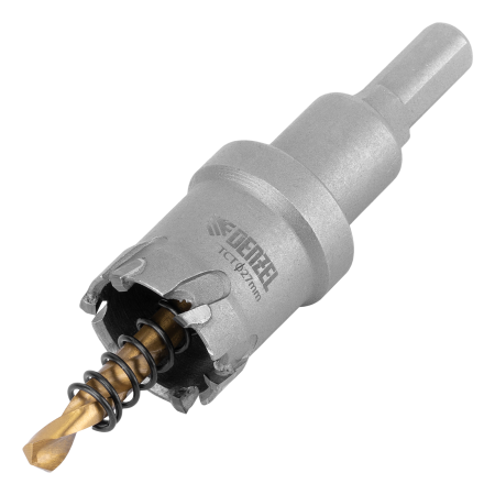 Коронка по металлу DENZEL 724007, 27 мм, твердосплавная