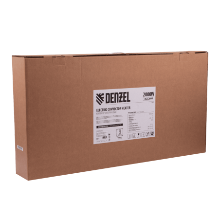 Конвектор электрический DENZEL XCE-2000, 230 В, 2000 Вт, X-образный нагреватель