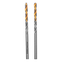 Сверло спиральное по металлу DENZEL 3,5 x 70 мм, Р6М5, Golden Tip, 2шт.