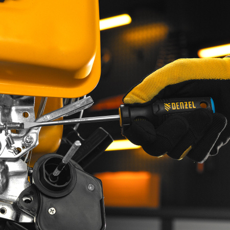 Отвертка DENZEL SL5x100 мм, S2, 3к рукоятка