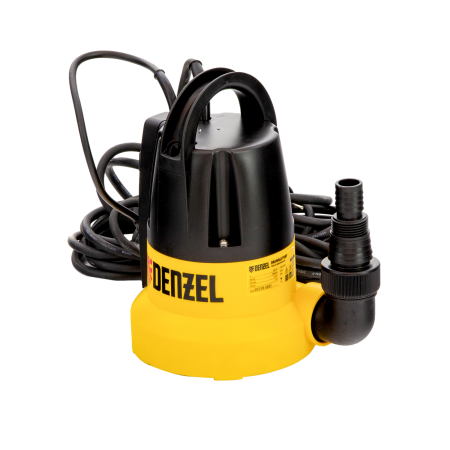 Дренажный насос DENZEL DP500E, 500 Вт, высота подъема 7 м, 7000 л/ч Дренажный насос DENZEL DP500E, 500 Вт, высота подъема 7 м, 7000 л/ч