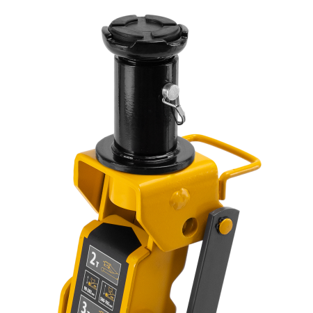 Домкрат гидравлический подкатной DENZEL 2/3 т, 98-770 мм, быстрый подъем, низ. подхват, проф, SUV