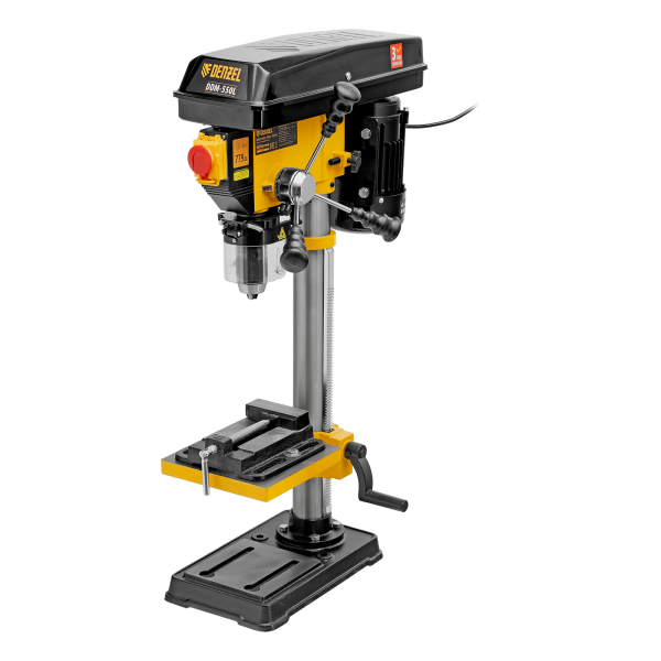 Станок сверлильный DENZEL DDM-550L, 550 Вт, 16 мм, 12 ск., лазер, настольный