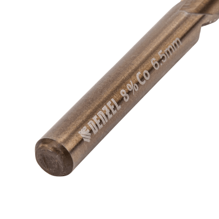 Сверло по металлу DENZEL 6,5 мм, HSS Co-8%