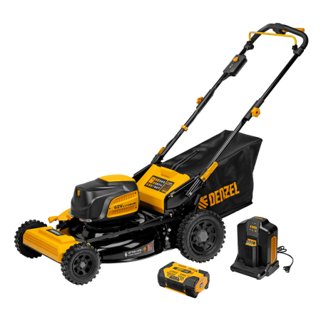 Газонокосилка аккумуляторная бесщет. DENZEL RLMS560-62, привод, 560 мм, Li-ion, 62В