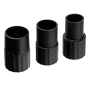 Комплект адаптеров для подключения пылесоса к электроинструменту DENZEL 32-35-38 мм