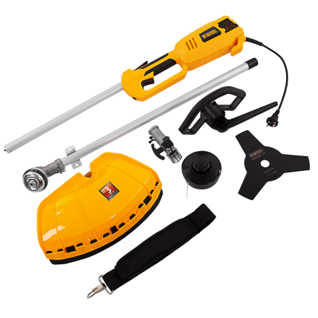 Триммер электрический DENZEL TE-1220, 1200 Вт, 380 мм, катушка, диск, разборная штанга