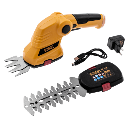 Ножницы-кусторез DENZEL G411 с аккумулятором 3.6В Li-Ion 1.5 Ач