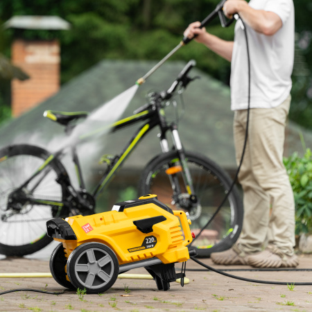 Моечная машина высокого давления DENZEL K 50 Power, 2100 Вт, 150 бар, 600 л/ч, асинхронный двигатель