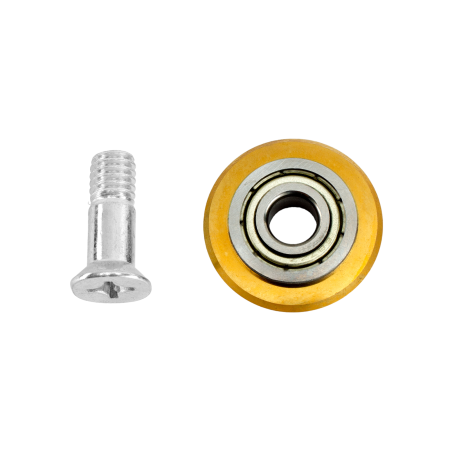 Ролик режущий с подшипником для плиткореза DENZEL 22х6х6мм, TiN