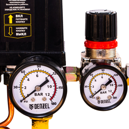 Компрессор воздушный DENZEL X-PRO DK1500/50, 1.5 кВт, 230 л/мин, 50 л