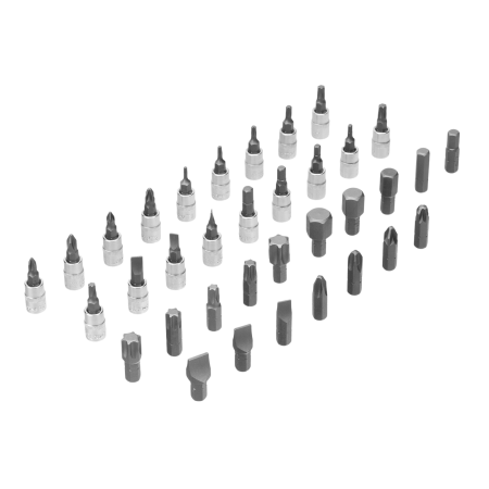 Набор инструментов DENZEL 1/2", 1/4", CrV, S2, пластиковый кейс, 109 предметов