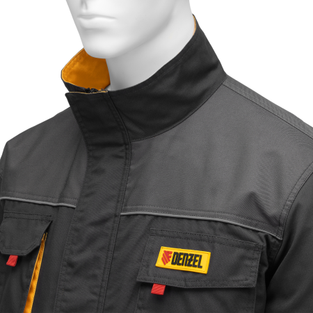 Куртка профессиональная рабочая DENZEL 65% полиэстер 35% хлопок, L