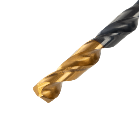 Сверло по металлу DENZEL 4,8 мм, HSS-Tin, Golden Tip, 10 шт.