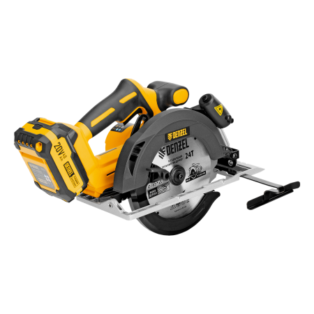 Пила циркулярная аккумуляторная бесщет. DENZEL CCSH-BL-20-185, 185 мм, Li-Ion, 20 В