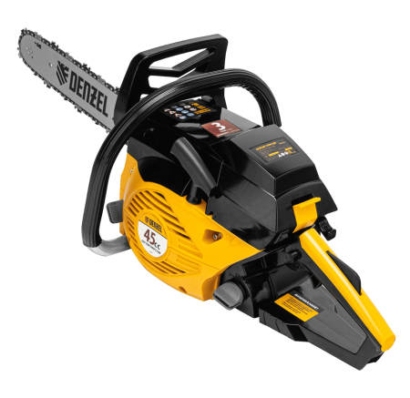 Пила цепная бензиновая DENZEL DGS-4516, шина 40 см, 3 л.с, шаг 3/8, 57 звеньев