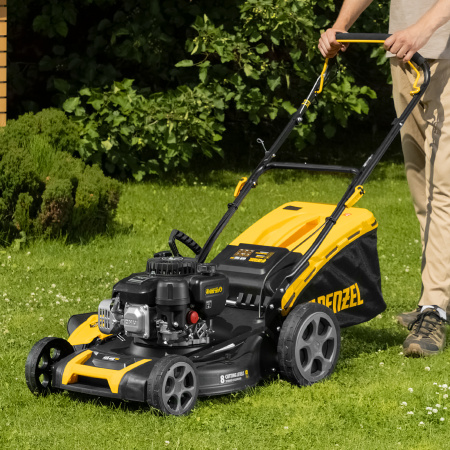 Газонокосилка бензиновая DENZEL GLR-460SP-ZS, 149 см3, ширина 46 см, привод, травосборник 65 л