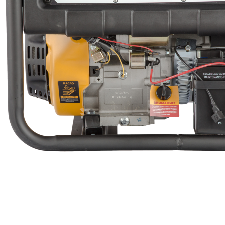 Генератор бензиновый DENZEL PS 80 EA, 8.0 кВт, 230 В, 25 л, электростартер