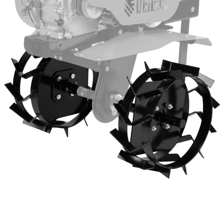 Грунтозацепы DENZEL 380/160 мм, посадка круг 30 мм, комплект 2 шт