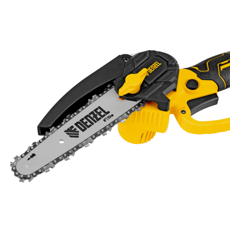 Цепная мини-пила аккумуляторная бесщет. DENZEL CCS-150, шина 150 мм, Li-Ion, 20 В