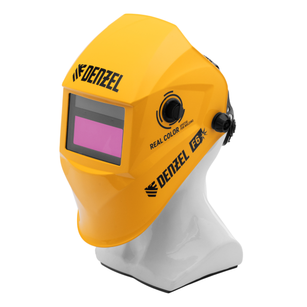 Щиток защитный лицевой DENZEL (маска сварщика) F6, см. окно 93х43, Real Color, DIN4/5-8/9-13 Щиток защитный лицевой DENZEL (маска сварщика) F6, см. окно 93х43, Real Color, DIN4/5-8/9-13