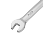 Ключ комбинированный трещоточный DENZEL, 7 мм, CrV, матовый хром