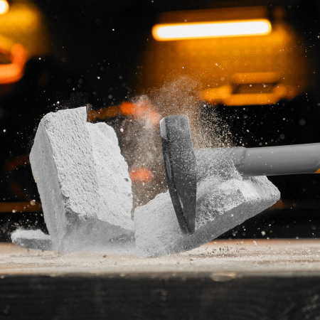 Молоток слесарный DENZEL 200 г, кованый, фибергласовая  рукоятка c TPR покрытием