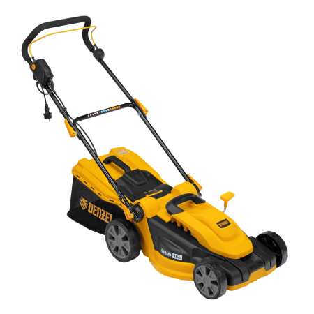 Газонокосилка электрическая DENZEL GM-1800, 1800 Вт, ширина 38 см, 6 уровней, 40 л