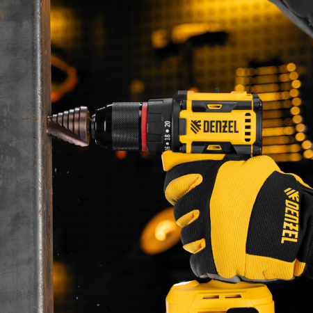 Дрель-шуруповерт аккумуляторная бесщет. DENZEL CDH-BL-20, Li-Ion, 20 В