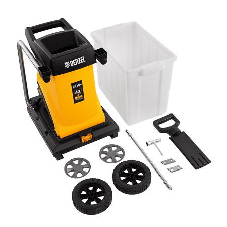 Измельчитель садовый электрический DENZEL ECS-2700, 2700 Вт, 40 мм