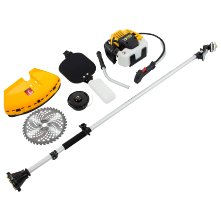 Триммер бензиновый DENZEL DT 33, 33 см3, 1.8 л.с, неразъемная штанга