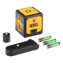 Лазерный уровень  DENZEL DQB, 30 м, зеленый луч, батарейки, сумка