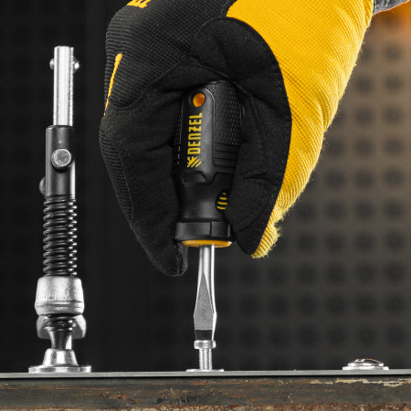 Набор отверток на полке DENZEL 8 шт., PH+SL, S2, 3к рукоятка