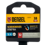 Отвертка DENZEL SL6x38 мм, S2, 3к рукоятка