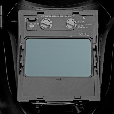 Щиток защитный лицевой DENZEL (маска сварщика) F9, см. окно 100x60, Real Color, DIN 4-8/9-13