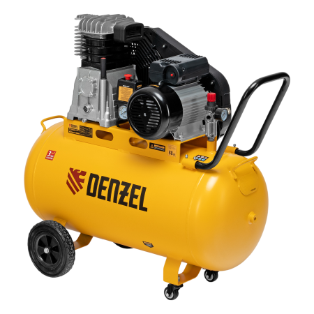 Компрессор воздушный DENZEL рем. привод BCI 2200/100, 2,2 кВт, 100 литров, 420 л/мин