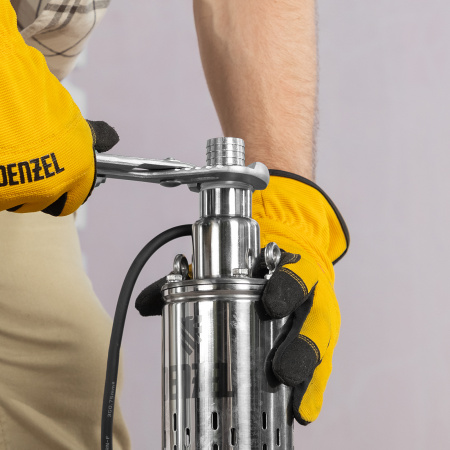 Скважинный насос DENZEL DWS-3,5-100, винтовой, диаметр 3,5, 800 Вт, 1700 л/ч, напор 100 м