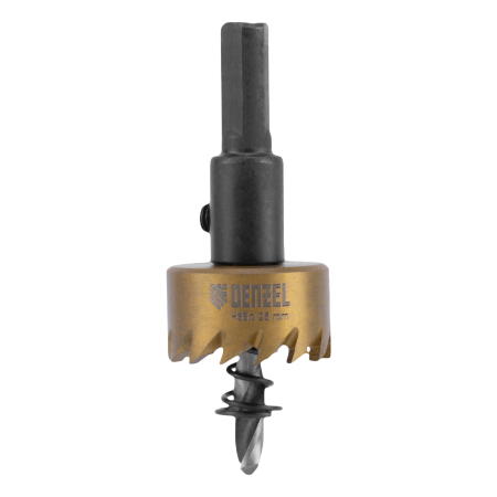 Коронка по металлу DENZEL 724104, 25 мм, HSS, нитридтитановое покрытие