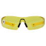 Очки защитные DENZEL открытые, поликарбонатные, желтая линза, 2х комп.дужки