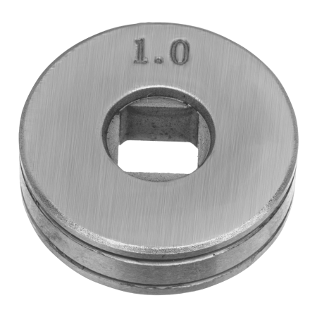 Подающий ролик DENZEL V профиль под стальную проволоку 0,8-1мм, посадка квадрат, 2 шт