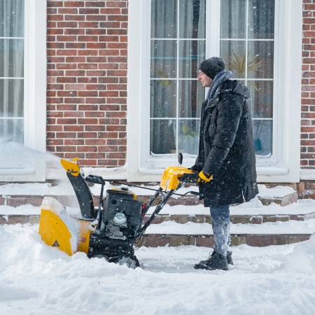 Снегоуборщик бензиновый DENZEL SBL 711DT PRO, 420cc, гусеницы, эл.старт, блок. дифф.