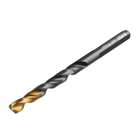 Сверло по металлу DENZEL 5 мм, HSS-Tin, Golden Tip, 10 шт.