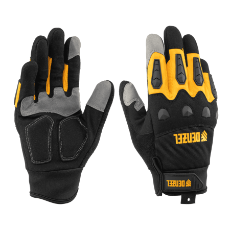 Перчатки универсальные DENZEL усиленные, с защитными накладками, размер 10