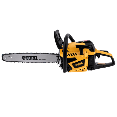 Пила цепная бензиновая DENZEL DS-5218, шина 45 см, 52 см3, 3 л.с, шаг 0,325, 72 звена