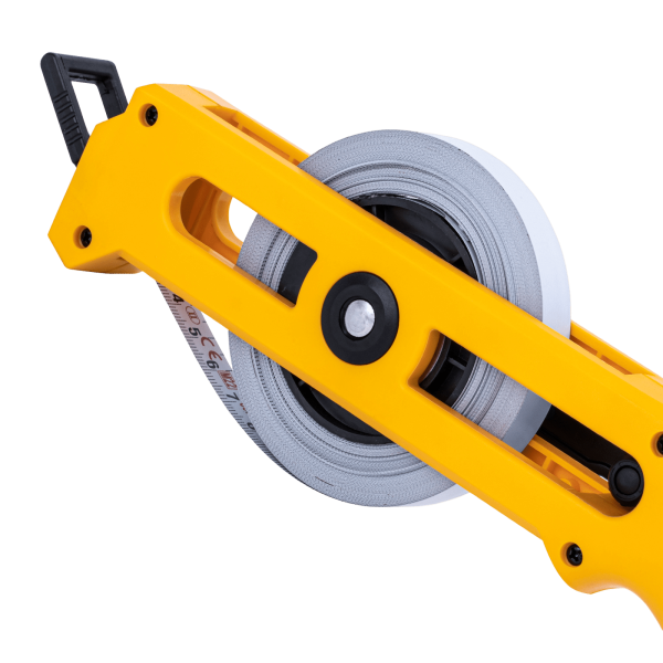 Рулетка геодезическая DENZEL 20 м х 13 мм, открытый корпус, металлическая лента