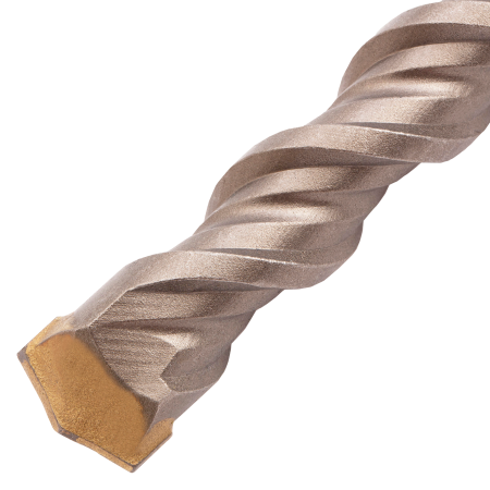 Бур по бетону DENZEL 705045, 18 x 460 мм, двойная спираль, три пылеотводящие кромки Бур по бетону DENZEL 705045, 18 x 460 мм, двойная спираль, три пылеотводящие кромки